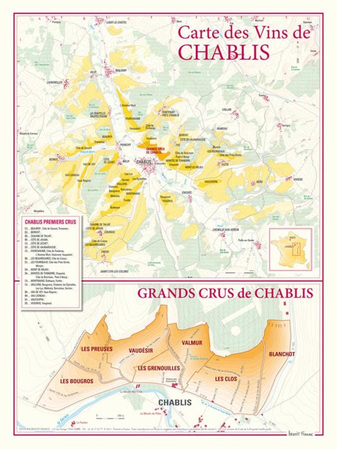 Poster plastifié - Les vins de France (98 x 119 cm)  IGN – La Compagnie  des Cartes - Le voyage et la randonnée