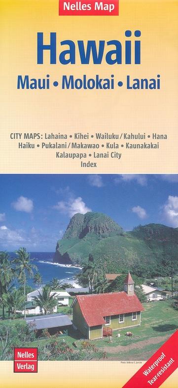 Mauï,　Travel　Molokaï,　MAP　hiking　and　Waterproof　Lanai　NELLES　Road　MapsCompany　–　Map　(Hawaii)　maps