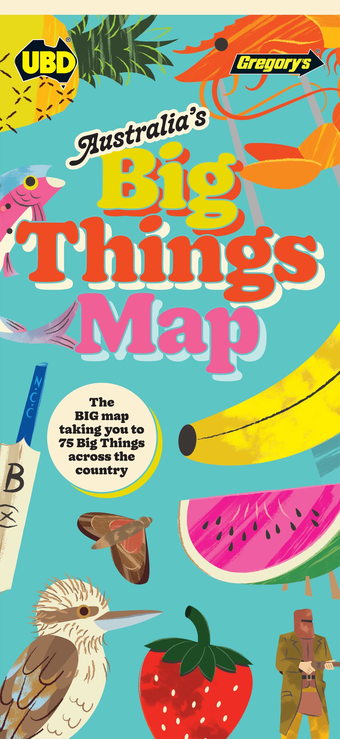 General map - Australia's Big Things Map | UBD Gregory's