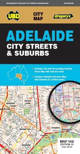 Plan de ville n° 562 - Adelaide City Streets & Suburbs | UBD Gregory's