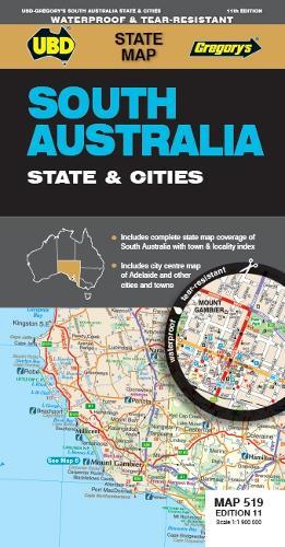 Carte routière n° 519 - South Australia - State & Cities | UBD Gregory's