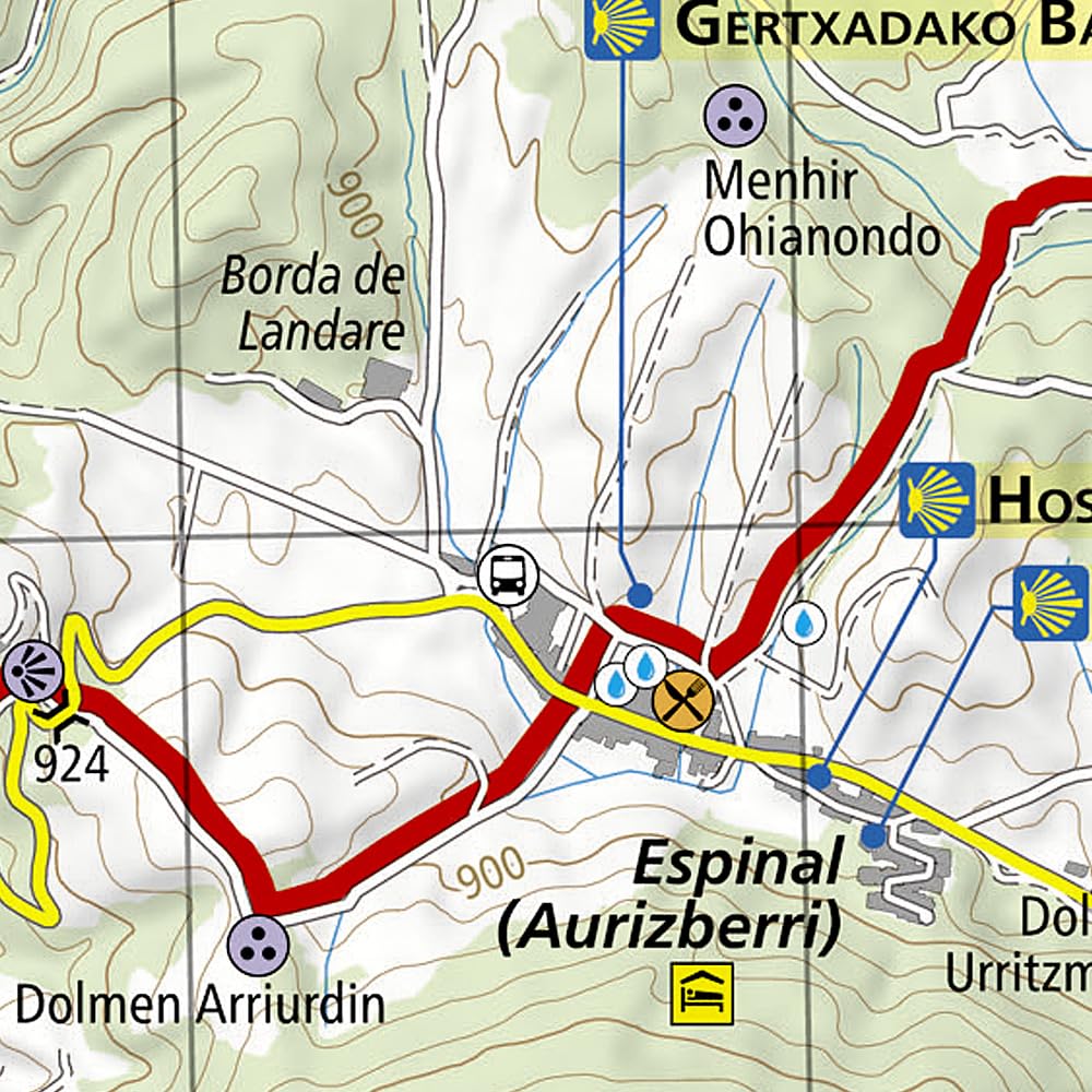 Carte de randonnée n° 4002 - Camino de Santiago 1 : Saint-Jean-Pied-de-Port to Santo Domingo de la Calzad | National Geographic