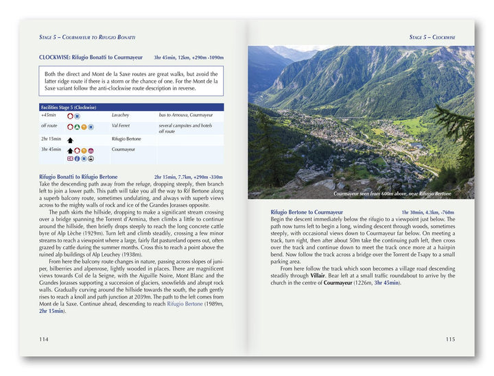 Guide de randonnées (en anglais) - The Tour du Mont Blanc | Cicerone