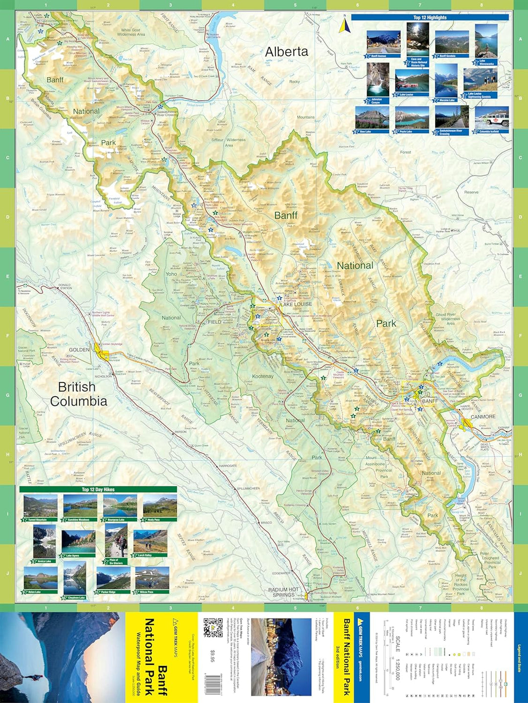 Carte de voyage - Parc National Banff | Gem Trek