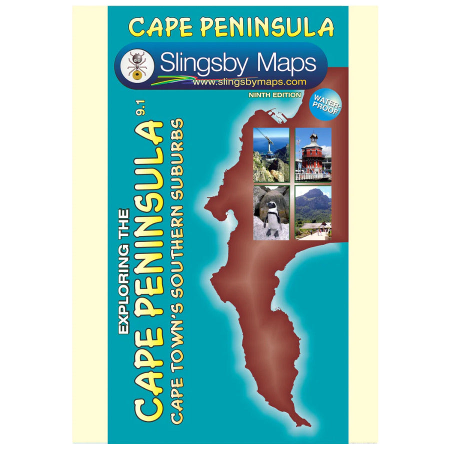 Waterproof Tourist Map - Cape Peninsula, Cape Town's Southern Suburbs (South Africa) | Tracks4Africa
