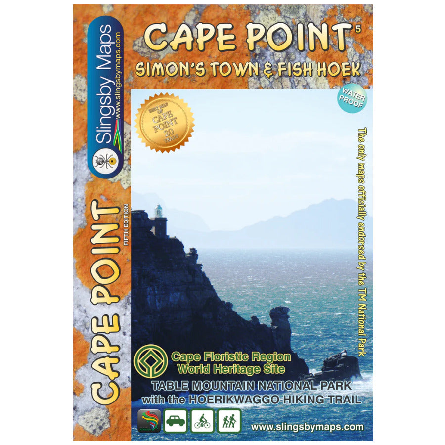 Waterproof hiking map - Cape Point, Simon's Town &amp; Fish Hoek (South Africa) | Tracks4Africa