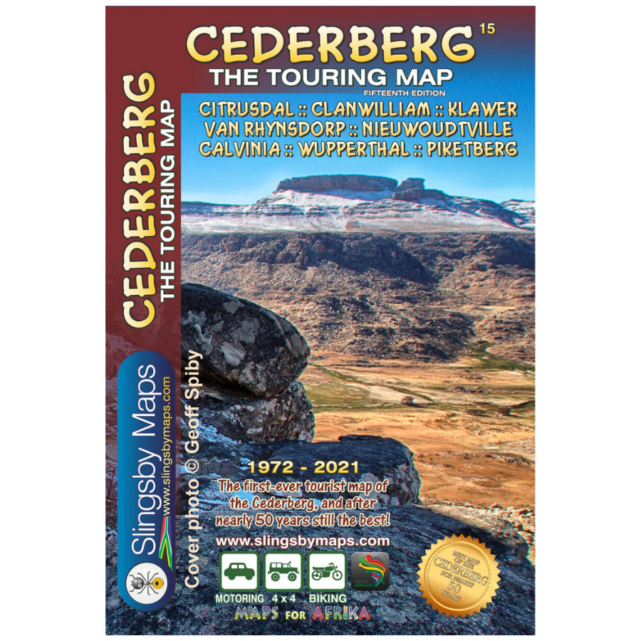 Carte touristique imperméable - Cederberg (Afrique du Sud) | Tracks4Africa
