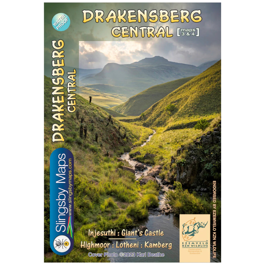 Waterproof hiking map - Central Drakensberg (South Africa) | Tracks4Africa