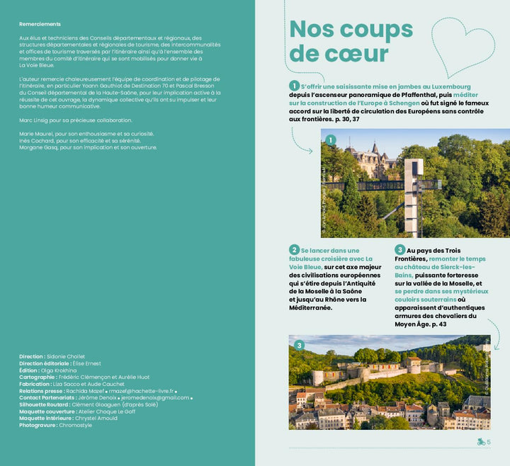 Guide du Routard - La voie Bleue, Du Luxembourg à Lyon à vélo | Hachette