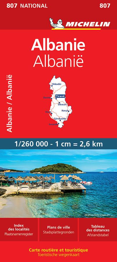 Road map n° 807 - Albania | Michelin