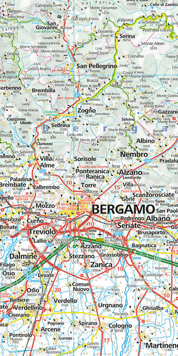 Road map - Lombardy (Lake Como, Milan, Brescia) | Kummerly &amp; Frey