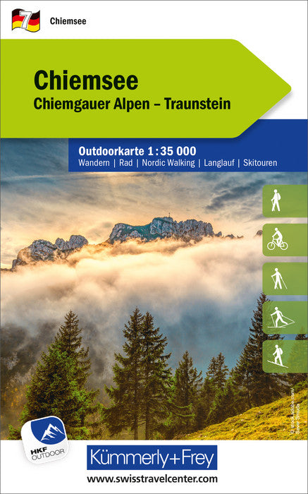 Outdoor map # WK.07 - Chiemsee (Germany) | Kümmerly & Frey