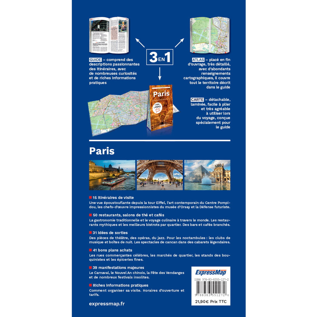 Guide, Atlas &amp; road map - Paris | Express Map