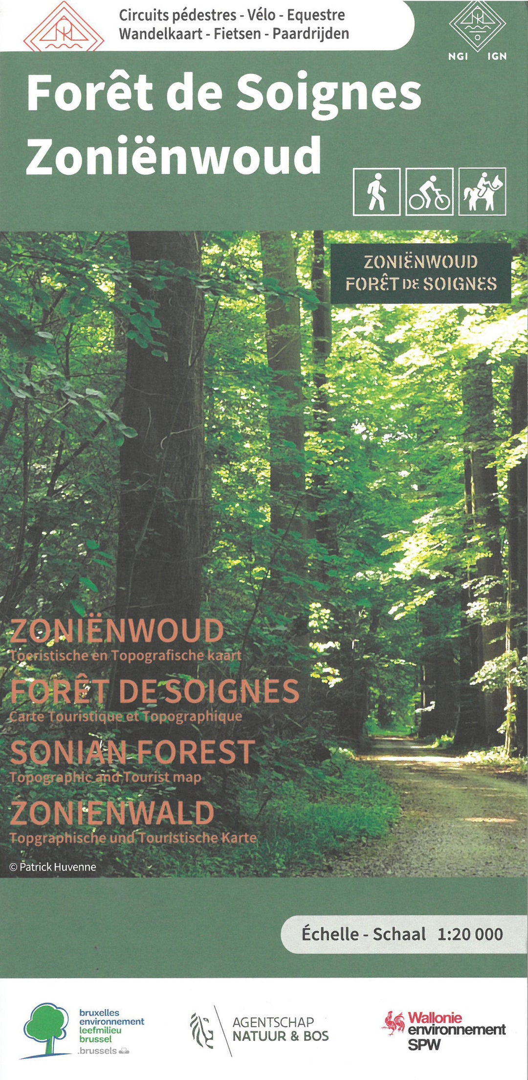 Carte de promenades - Forêt de Soignes (Belgique) | NGI