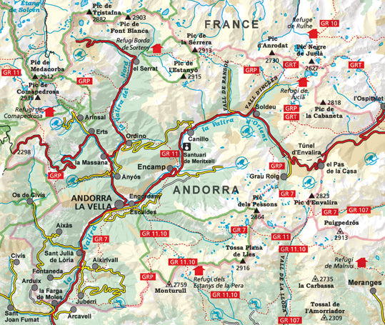Carte de randonnée - Andorre | Alpina