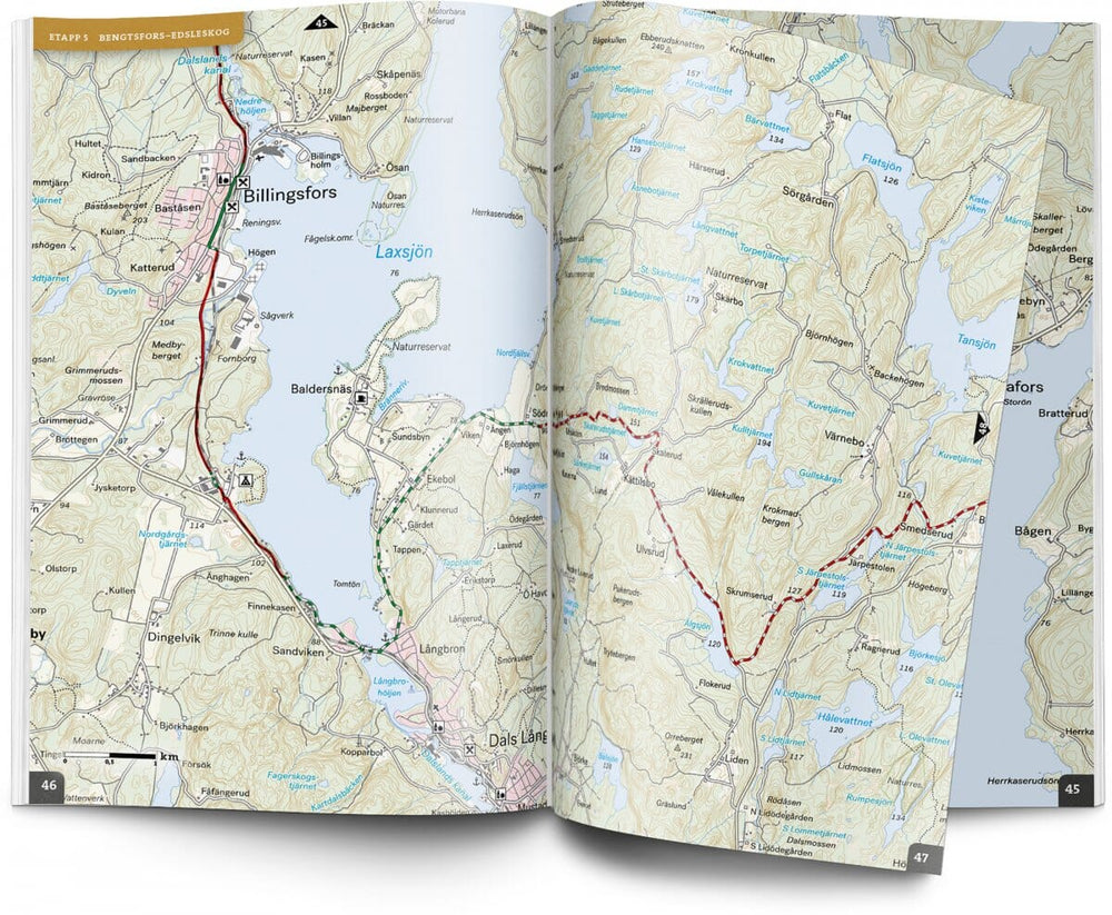 Atlas cycliste - Unionsleden (Suède) | Calazo carte pliée Calazo 