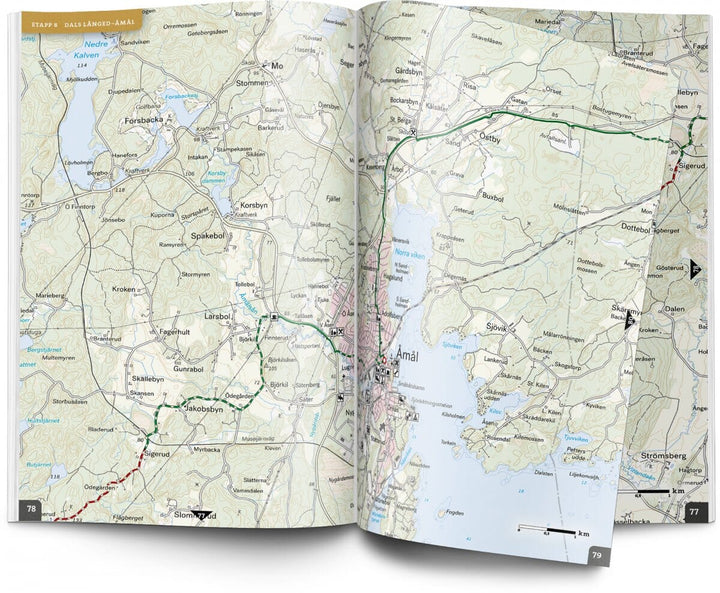 Atlas cycliste - Vänerleden (Suède) | Calazo carte pliée Calazo 