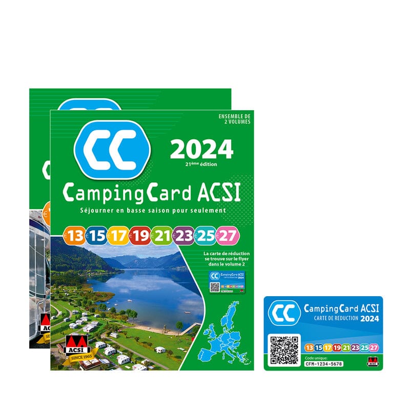 CampingCard ACSI - Carte de réductions & Guide - Europe 2024 guide pratique ACSI 