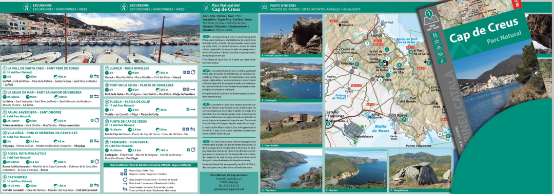 Carte de randonnée - Parc naturel du Cap de Creus (Catalogne) | Alpina