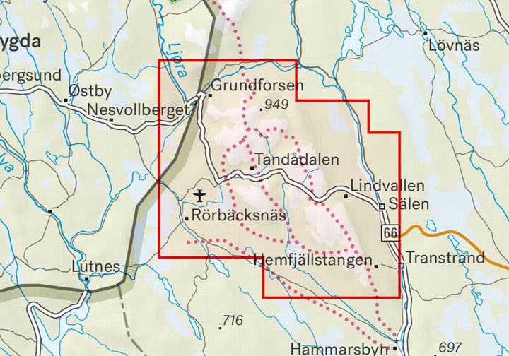 Carte de haute montagne - Sälenfjällen (Suède) | Calazo carte pliée Calazo 