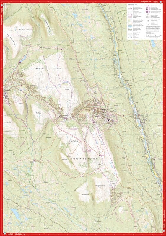 Carte de haute montagne - Sälenfjällen (Suède) | Calazo carte pliée Calazo 