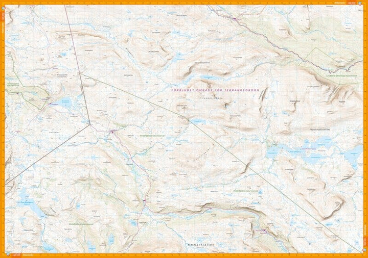 Carte de montagne - Vuoggatjålme - Nasafjäll - Dalavardo (Suède) | Calazo - 1/50 000 carte pliée Calazo 