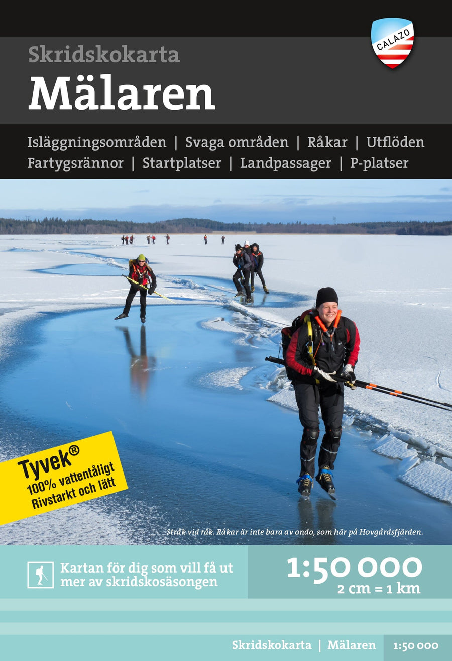 Carte de patinage - Mälaren (Suède) | Calazo carte pliée Calazo 