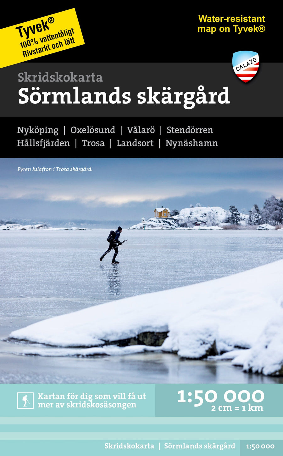 Carte de patinage - Sörmlands skärgård (Suède) | Calazo carte pliée Calazo 