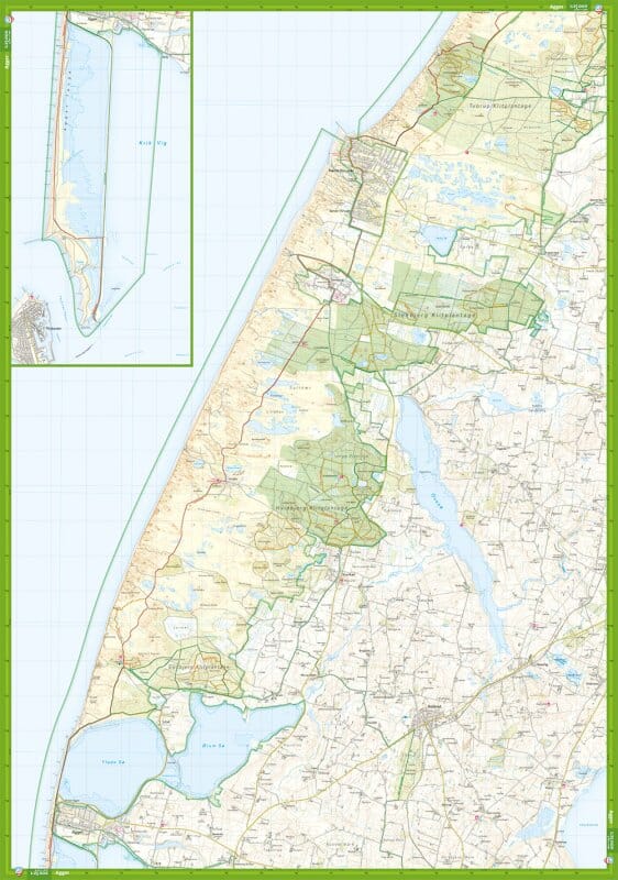 Carte de plein air - Nationalpark Thy (Danemark) | Calazo carte pliée Calazo 