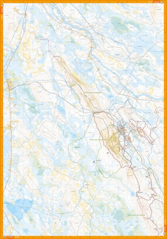 Carte de plein air - Pyhä Luosto (Finlande) | Calazo carte pliée Calazo 