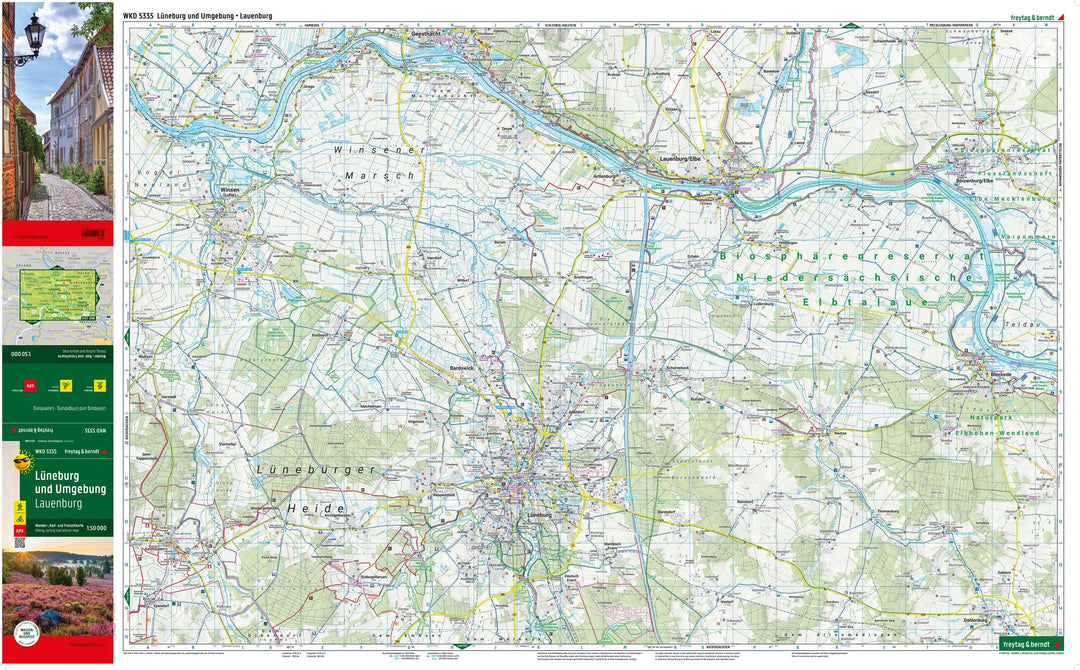 Carte de randonnée et cycliste n° WKD5335 - Lüneburg et ses environs | Freytag & Berndt carte pliée Freytag & Berndt 