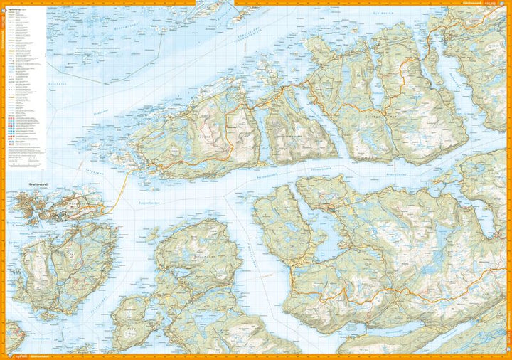 Carte de randonnée - Fjordruta (Norvège) | Calazo - 1/50 000 carte pliée Calazo 