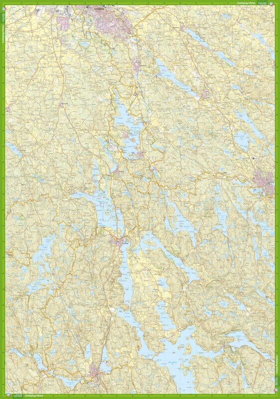 Carte de randonnée - Linköping (Suède) | Calazo carte pliée Calazo 
