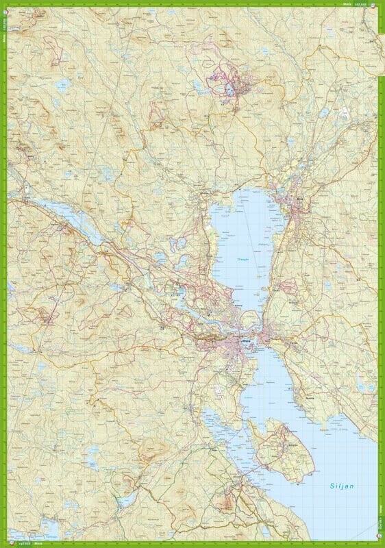 Carte de randonnée - Mora, Rättvik, Orsa, Grönklitt (Suède) | Calazo carte pliée Calazo 