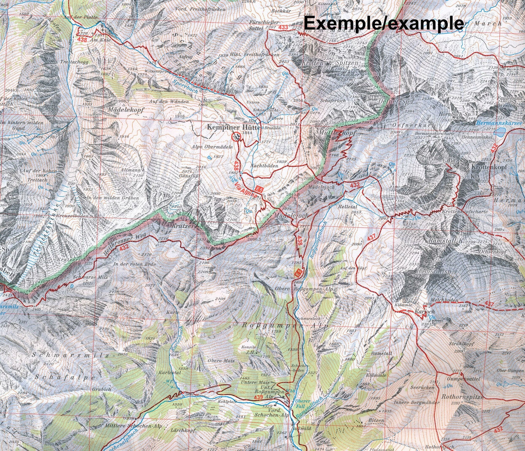 Carte de randonnée n° 04/2 - Wetterstein- und Mieminger Gebirge Centre (Alpes autrichiennes) | Alpenverein carte pliée Alpenverein 