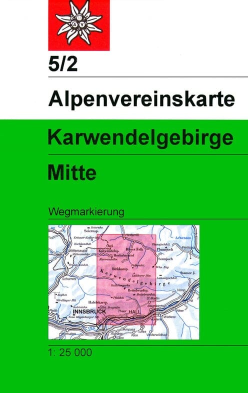 Carte de randonnée n° 05/2 - Karwendelgebirge Centre (Alpes autrichiennes) | Alpenverein carte pliée Alpenverein 