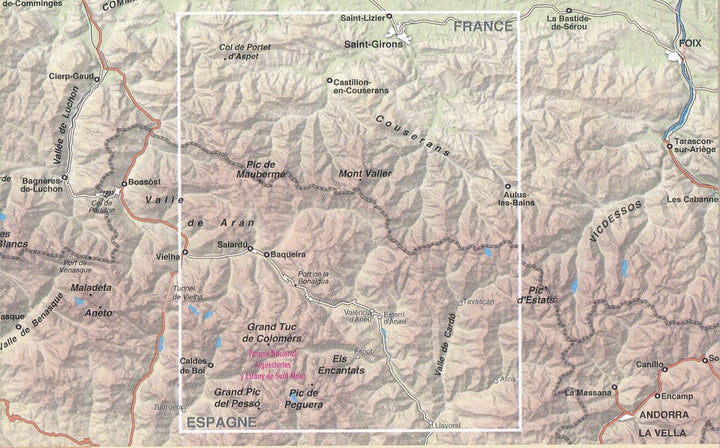 Carte de randonnée n° 6 - Couserans & Val d'Aran (Pyrénées) | Rando Editions carte pliée Rando Editions 