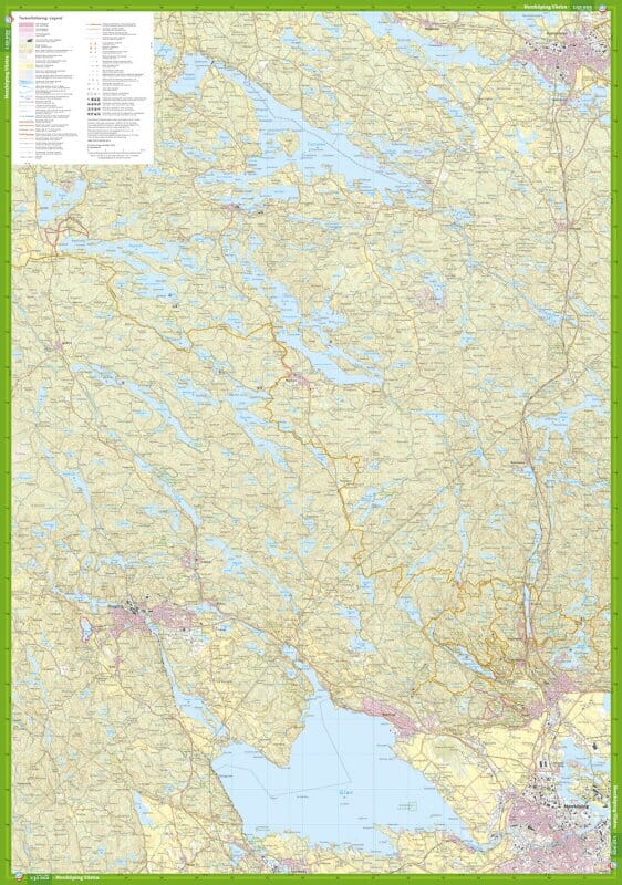 Carte de randonnée - Norrköping (Suède) | Calazo carte pliée Calazo 