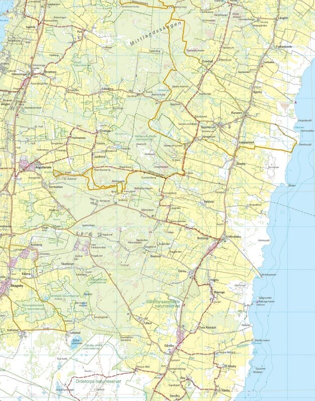 Carte de randonnée - Öland (Suède) | Calazo carte pliée Calazo 