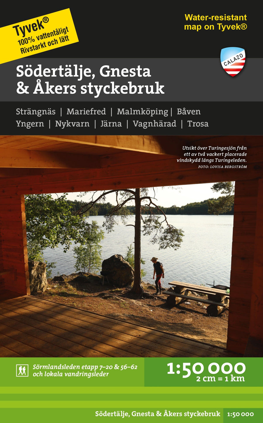 Carte de randonnée - Södertälje, Gnesta & Åkers styckebruk (Suède) | Calazo carte pliée Calazo 