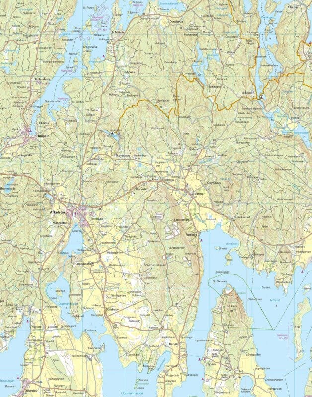 Carte de randonnée - Sydvästra Skåne (Suède) | Calazo carte pliée Calazo 