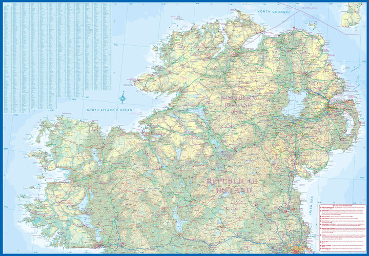 Carte de voyage - Irlande | ITM carte pliée ITM 