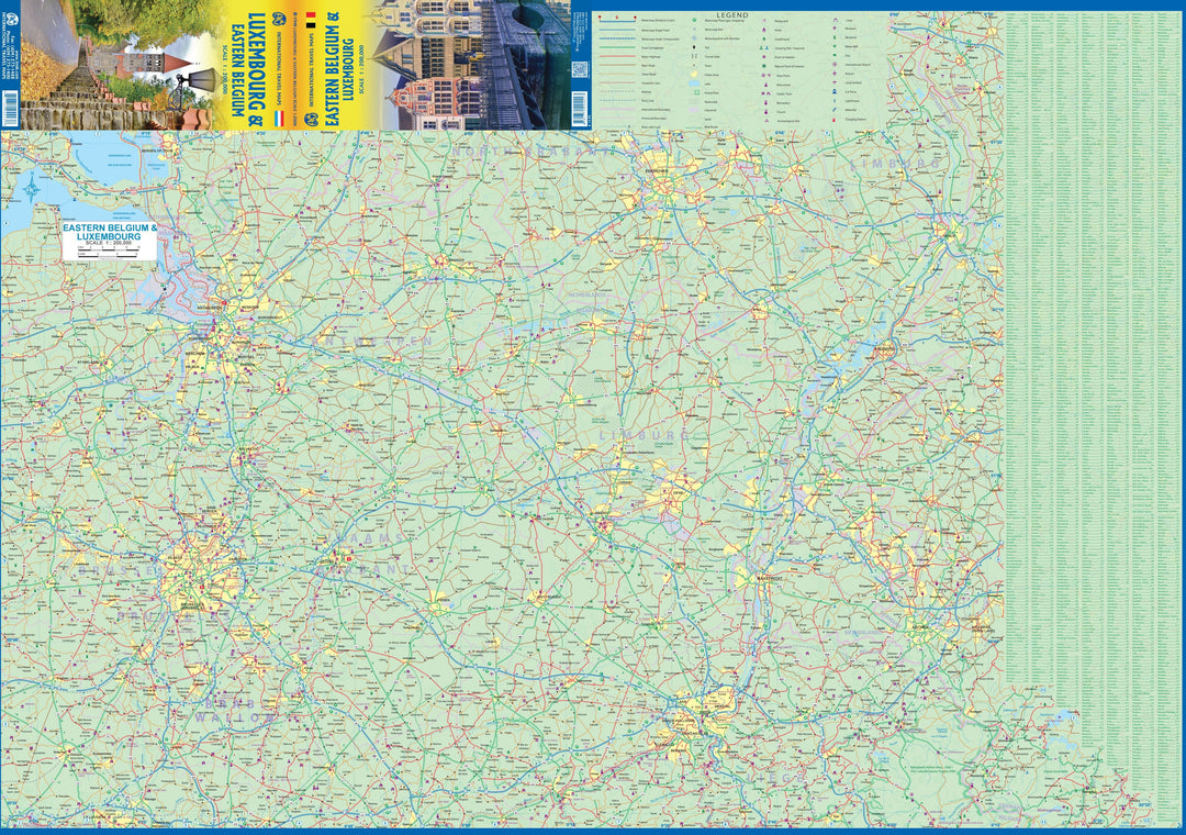 Carte de voyage - Luxembourg & Belgique Est | ITM carte pliée ITM 