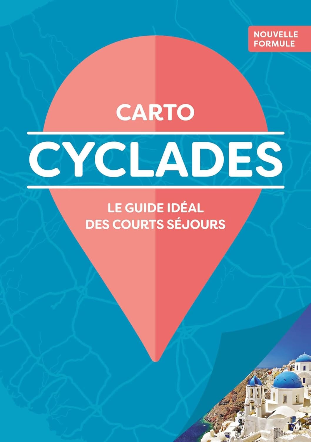 Carte des Cyclades | Cartoville carte pliée Gallimard 