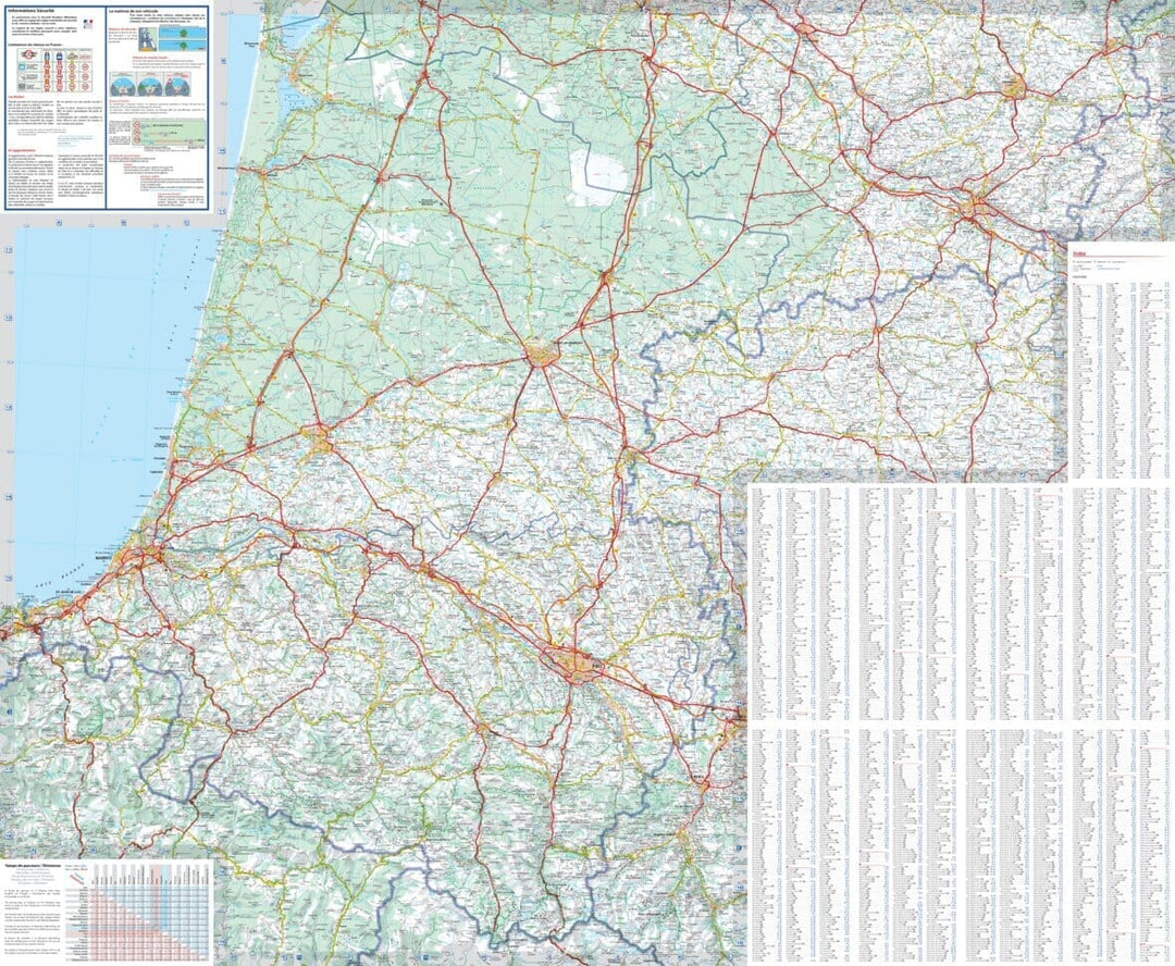 Carte régionale n° 524 - Nouvelle-Aquitaine Sud : Aquitaine 2022 | Michelin carte pliée Michelin 