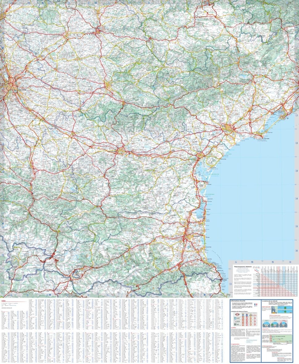 Carte régionale n° 526 - Occitanie Est : Languedoc-Roussillon 2022 | Michelin carte pliée Michelin 