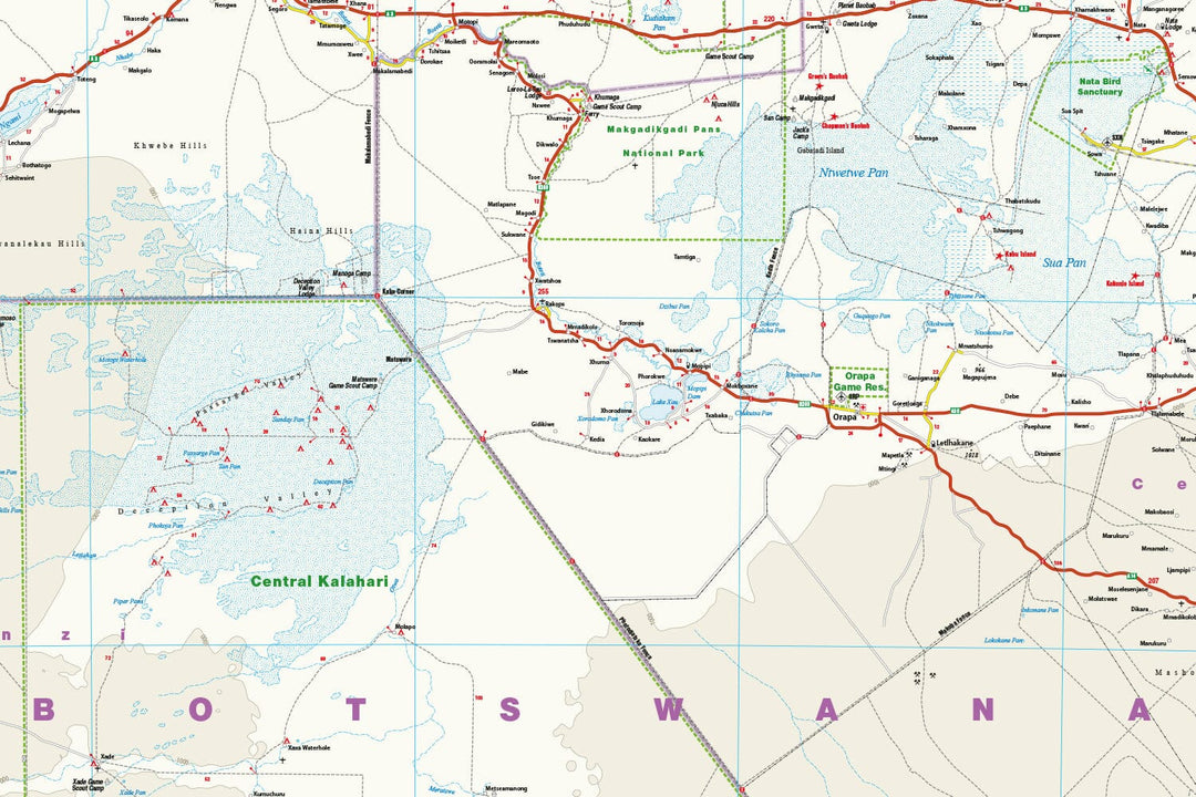 Carte routière - Botswana | Reise Know How carte pliée Reise Know-How 