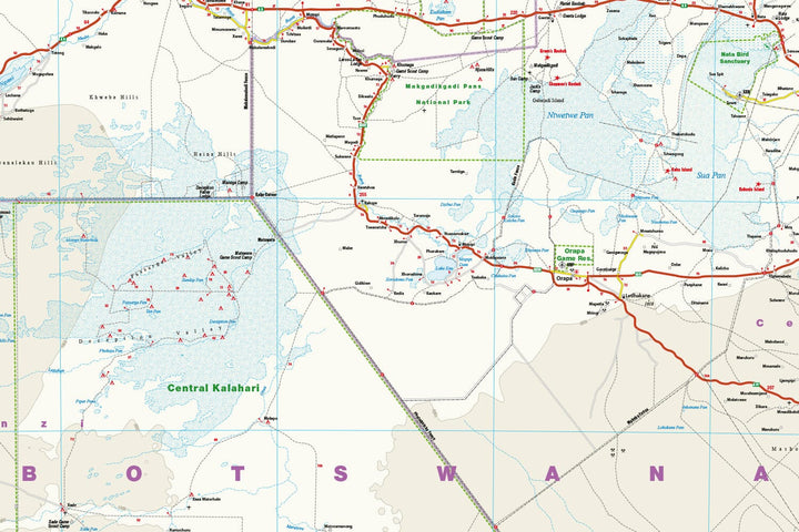 Carte routière - Botswana | Reise Know How carte pliée Reise Know-How 