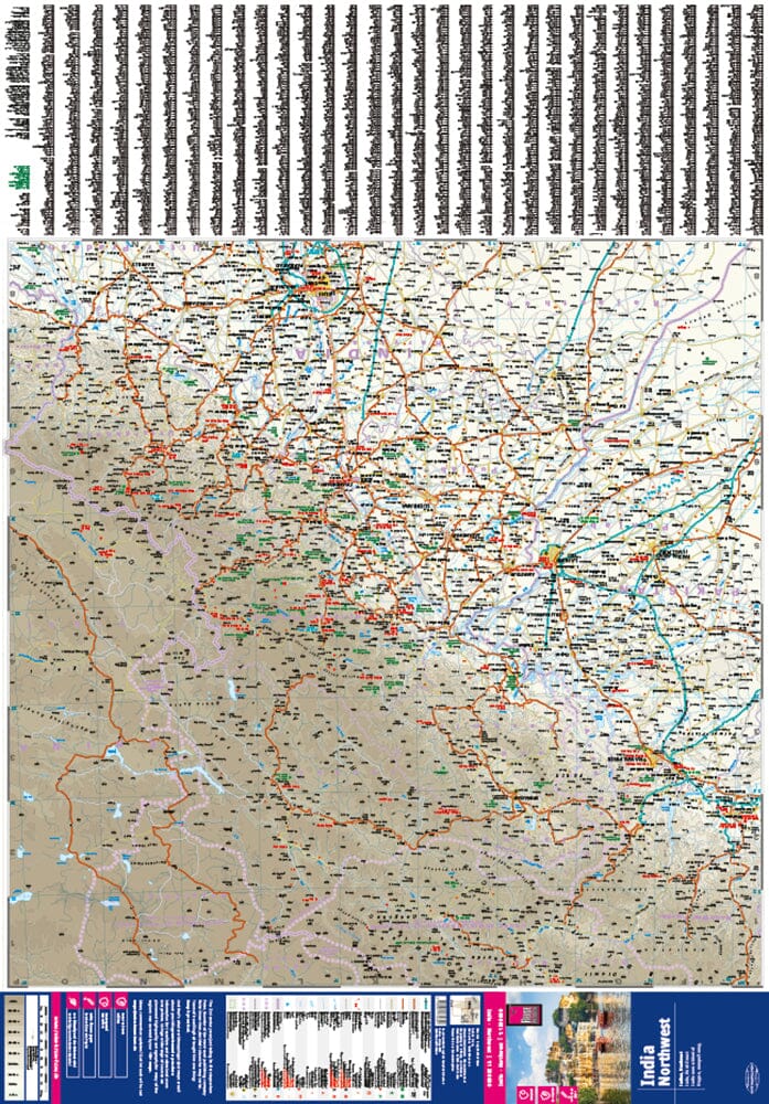 Carte routière - Inde Nord-ouest | Reise Know How carte pliée Reise Know-How 