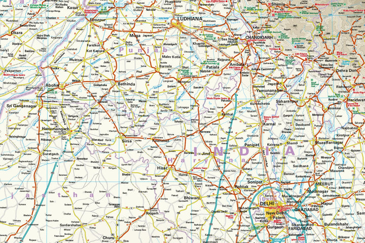 Carte routière - Inde Nord-ouest | Reise Know How carte pliée Reise Know-How 
